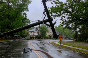 home insurance coverage for a hurricane dropping street debris